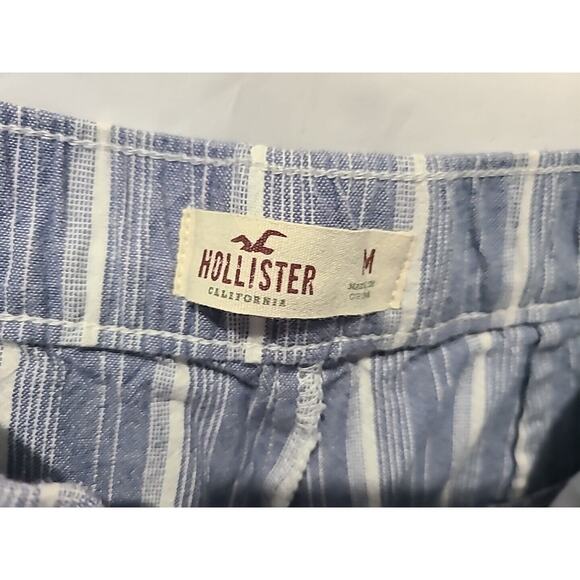 Hollister California, Women's Blue Striped Pants, M - Cotton Blend - Picture 2 of 13
